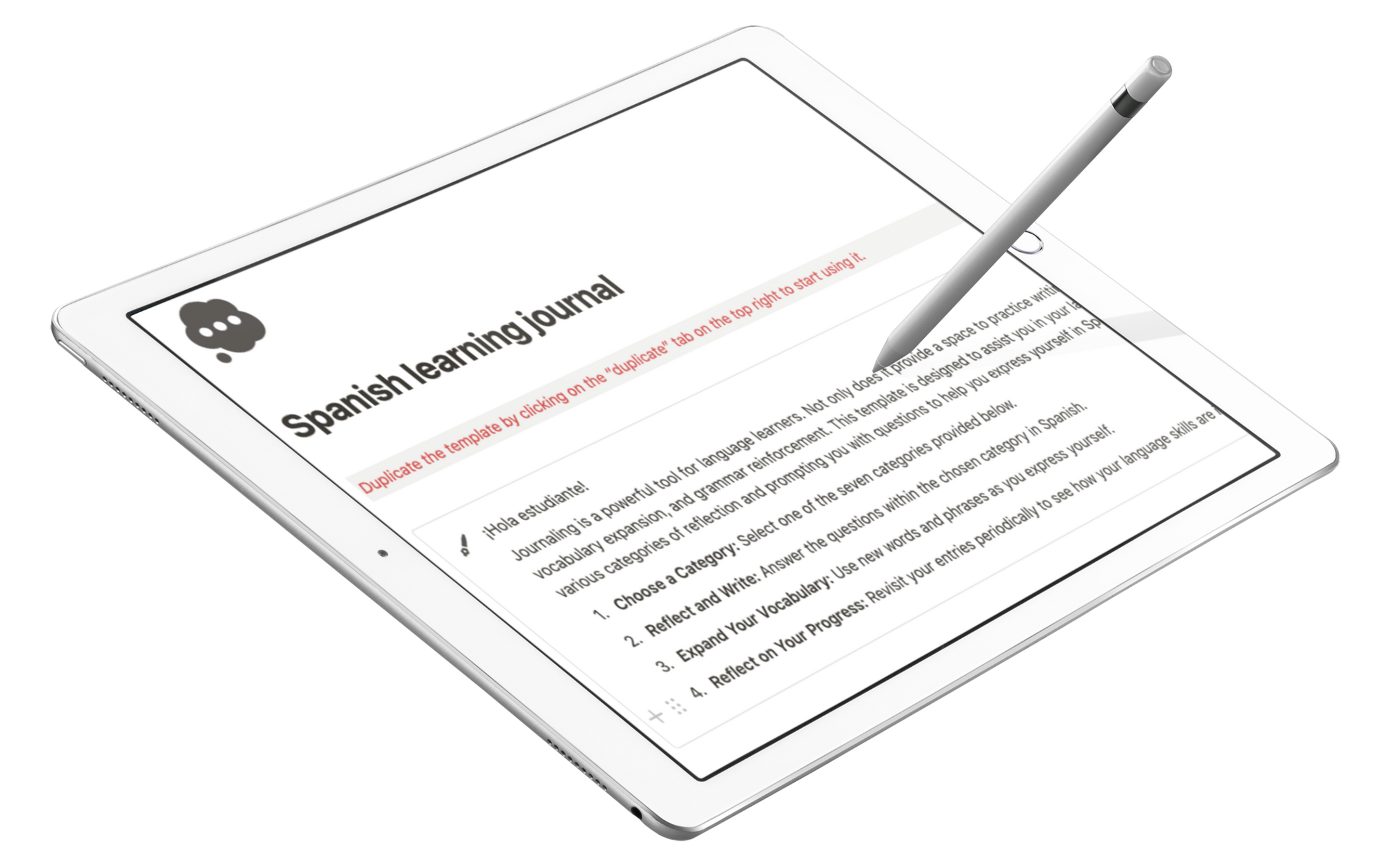 Spanish Learning Journal