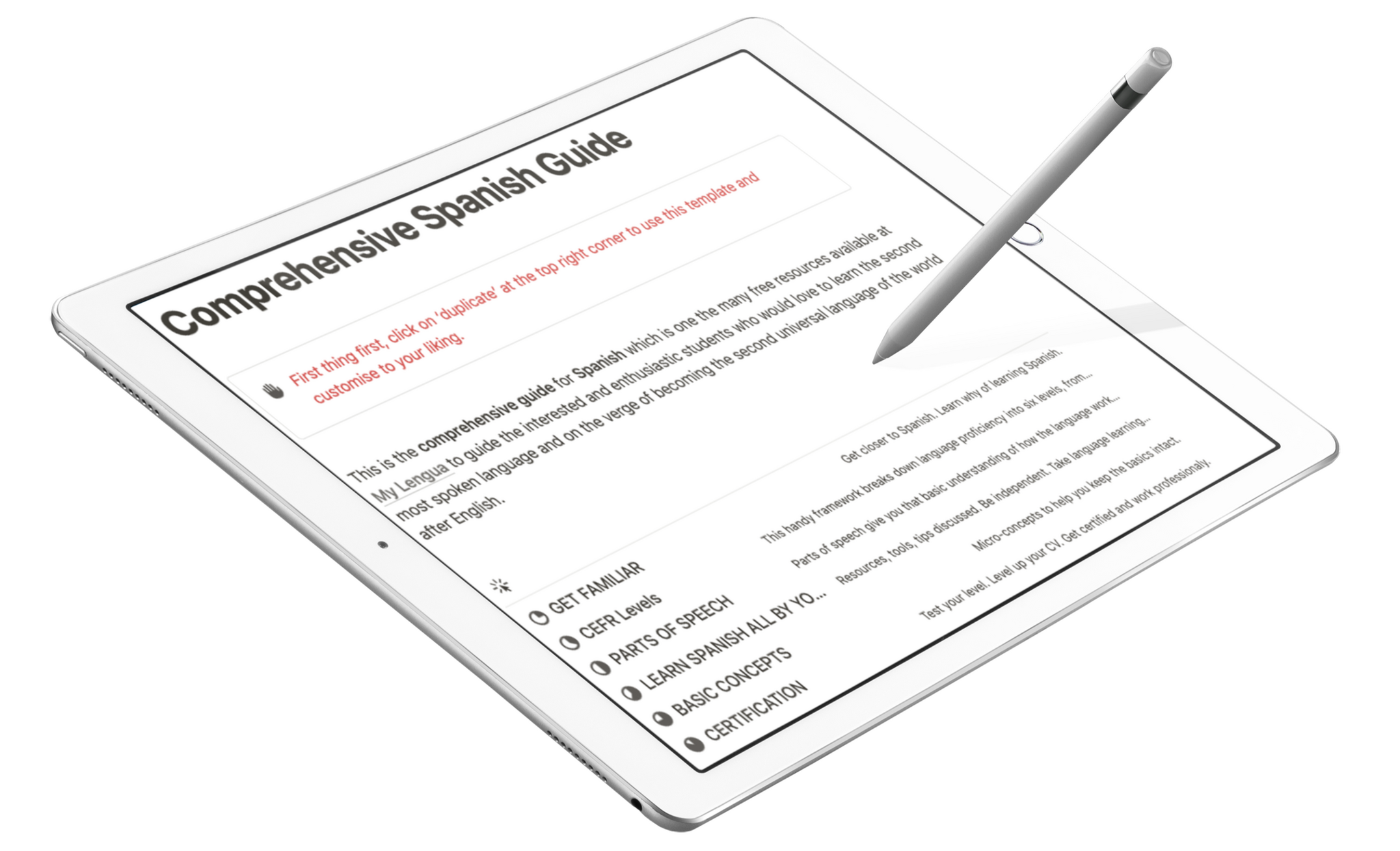 Comprehensive Spanish Guide