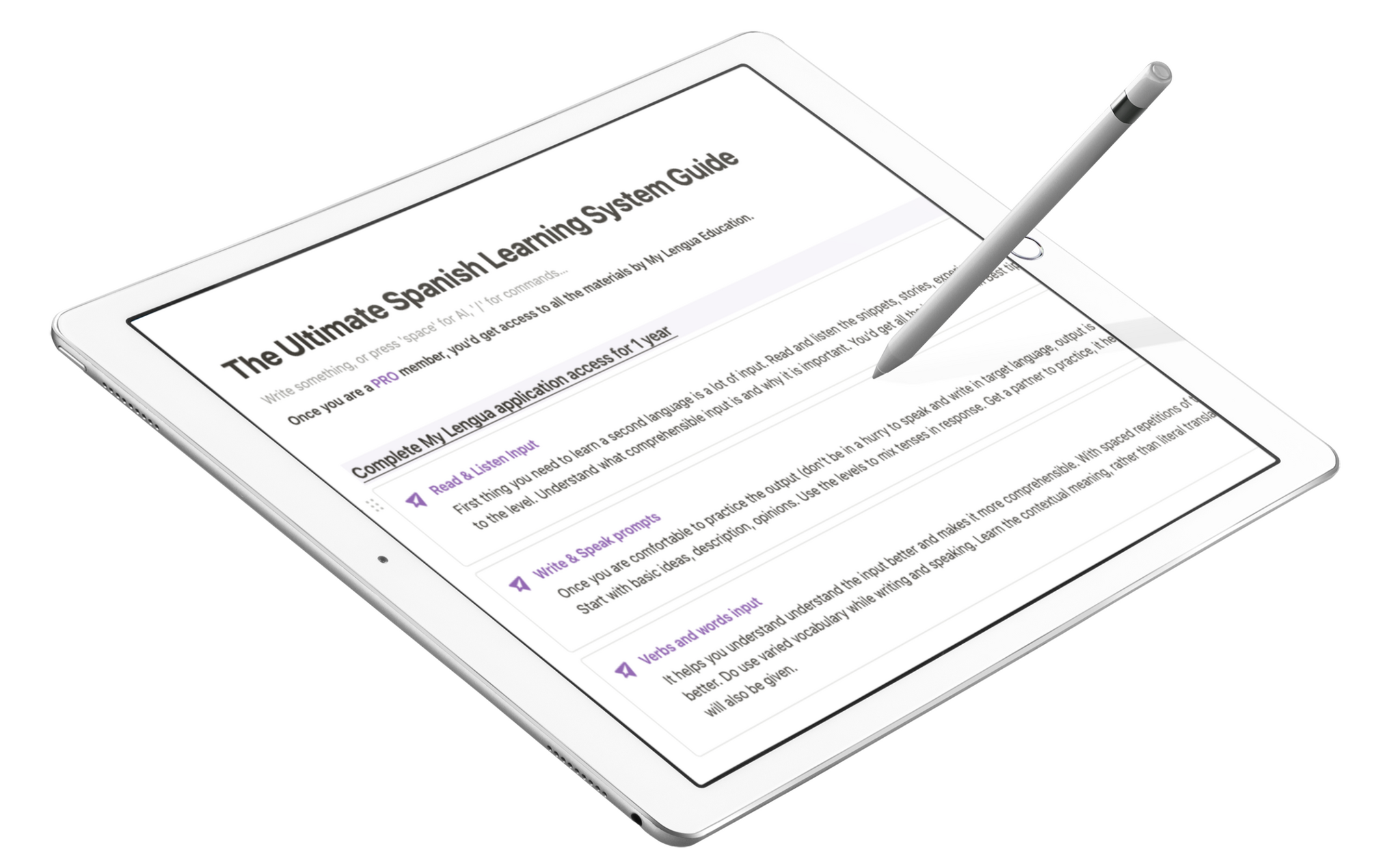 Comprehensive Spanish Guide